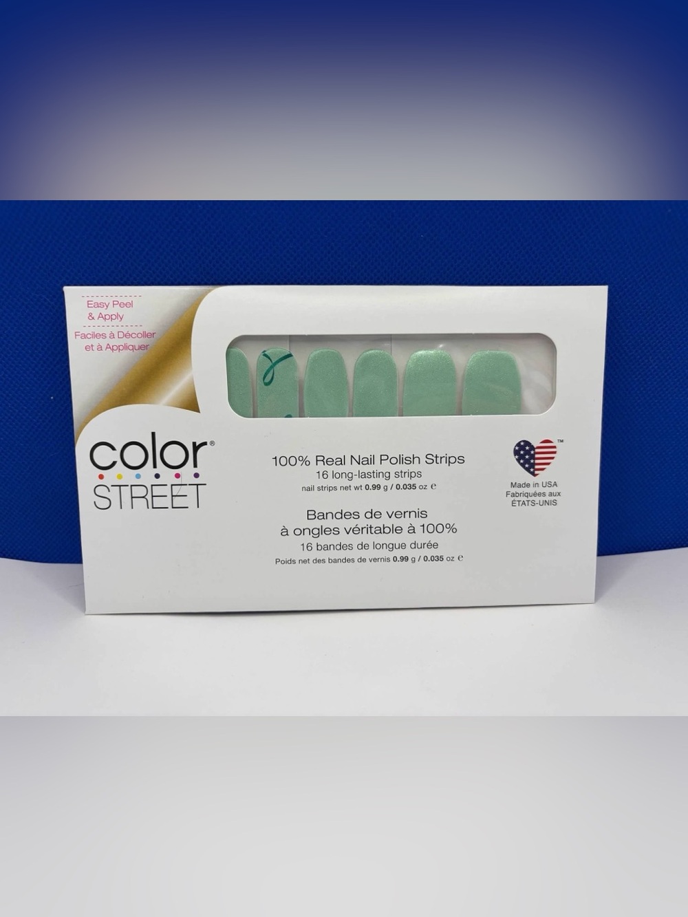 Color Street Take Care Green Nail Polish Strips 16 Count New Sealed